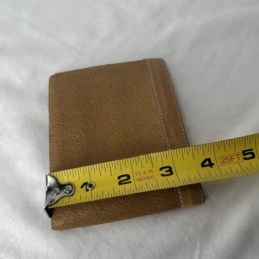 Vintage Gucci Light Brown Leather Bi-Fold Wallet Men’s